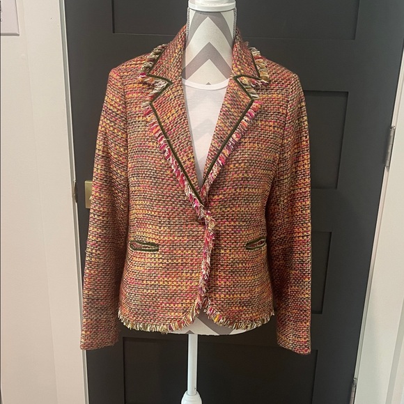 Liz Claiborne Multicolor Tweed Jacket - Picture 3 of 8